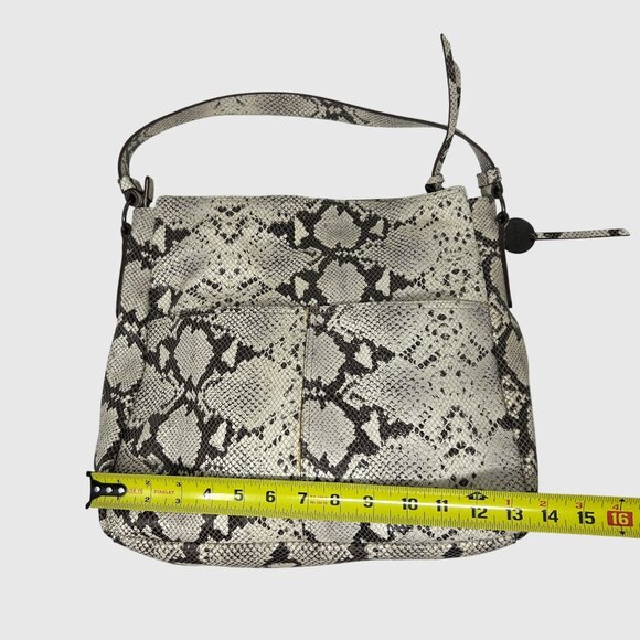 Margot Snakeskin Pattern Shoulder Bag With Adjustable Strap - Picture 4 of 10